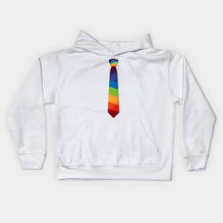 Equality LGBT Gay Lesbian Pride Tie Rainbow Flag Kids Hoodie